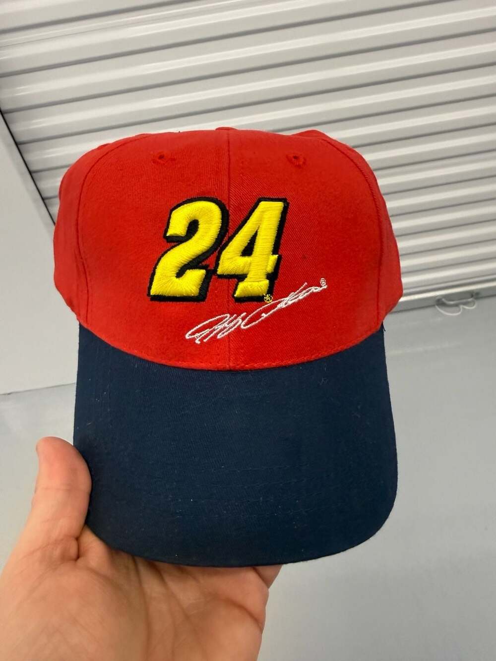 Jeff Gordon #24 Kellogg's Racing NASCAR Hat 2008 Red Blue Signature Cap